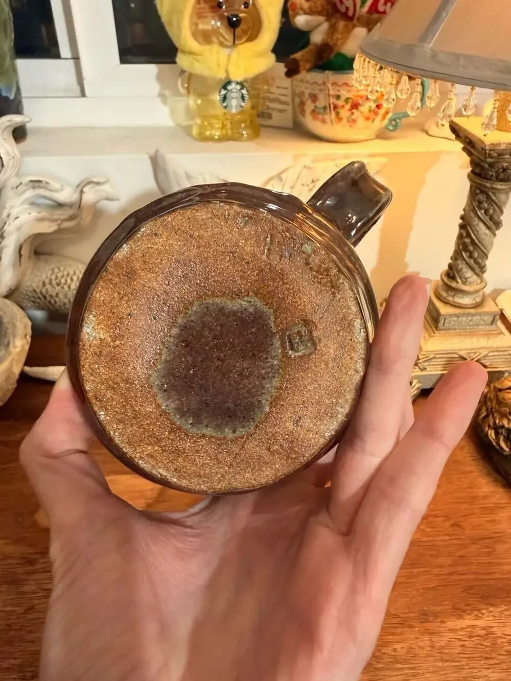 Vintage Handmade Studio Pottery Brown Glazed Pitcher Creamer Wabi Sabi
